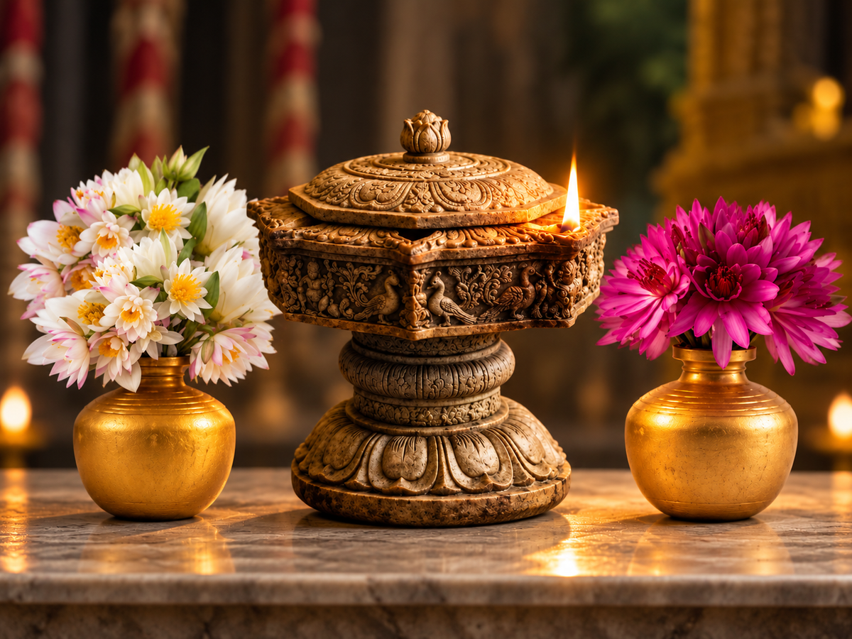 aloka puja saha pushpa puja